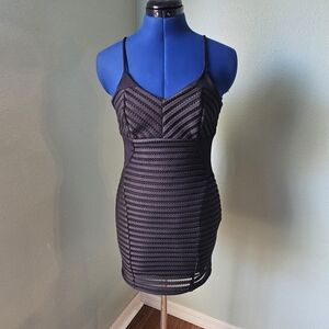 4SI3NNA Black XS Mini Dress